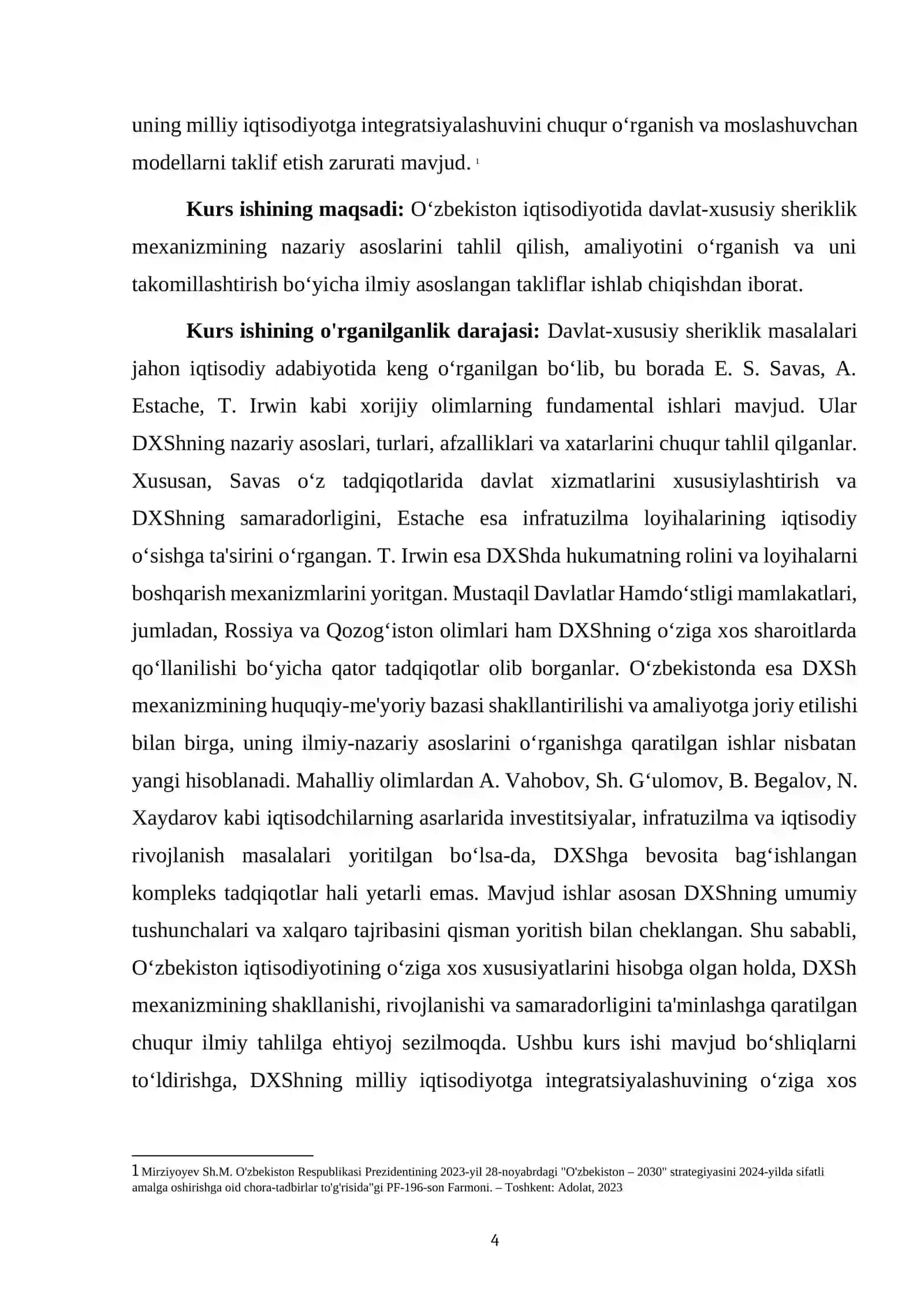 O'ZBEKISTON IQTISODIYOTIDA DAVLAT XUSUSIY SHERIKLIK MEXANIZMI 4