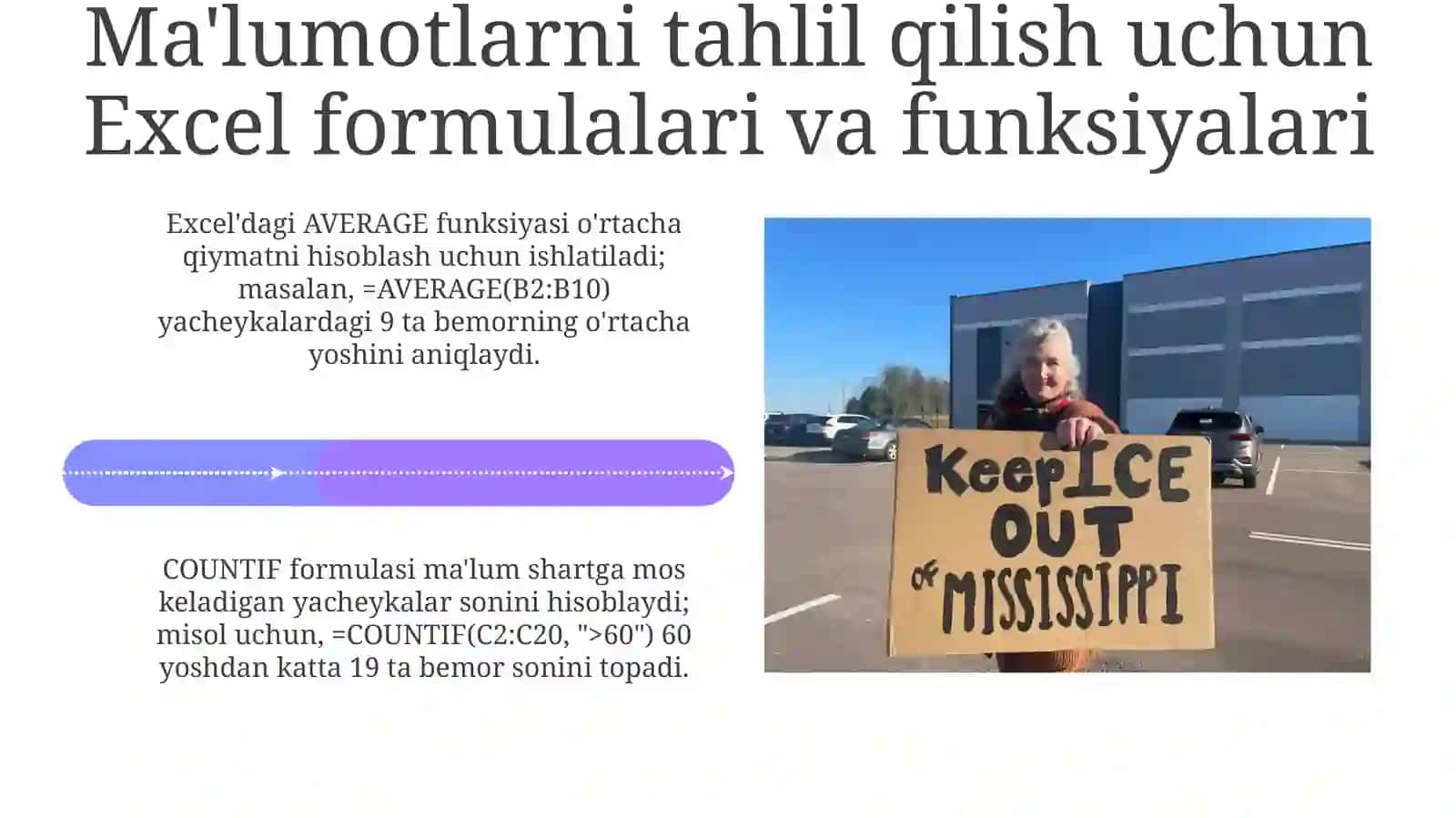 MS Excel dasturida tibbiy ma'lumotlar bilan ishlash. Hisobotlar tayyorlash 4