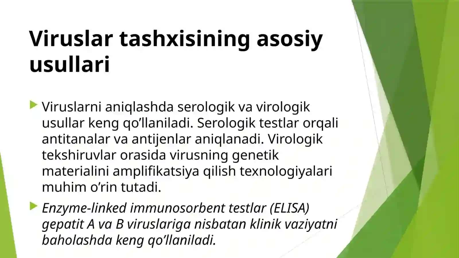 Gepatit A va Gepatit B qo’zg’atuvchi viruslar 4