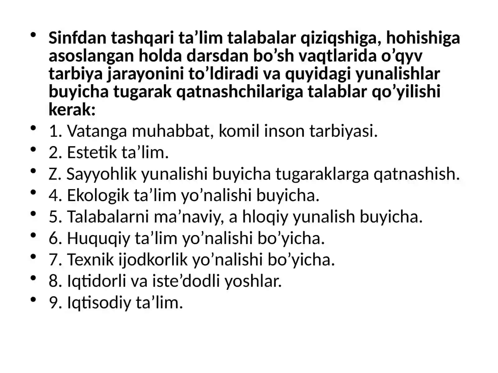 Sinfdan va maktabdan tashqari tarbiyaviy ishlarni rejalashtirish 4