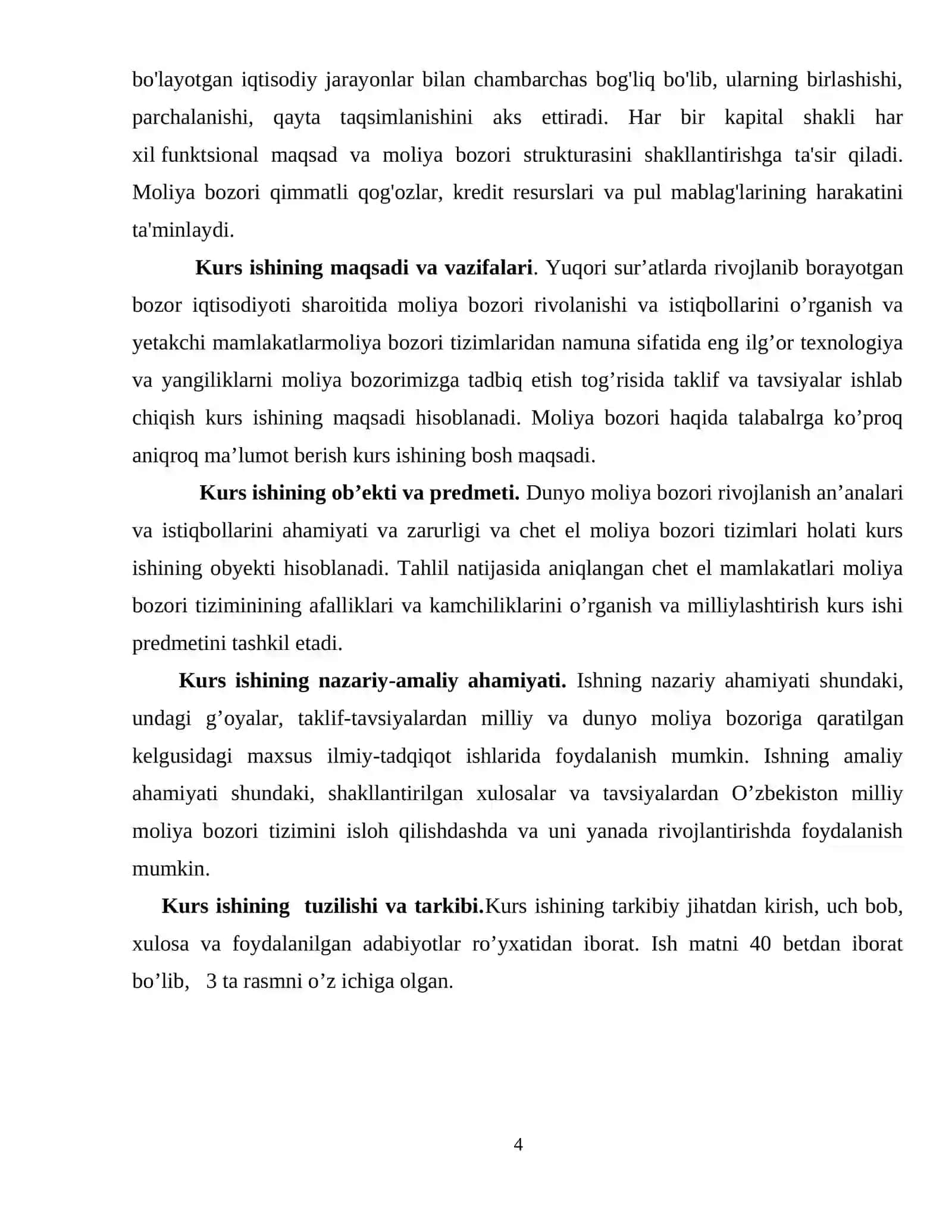 MOLIYA BOZORIDA FOIZ VA DAROMADLILIK STAVKALARI HAMDA ULARGA TA’SIR ETUVCHI OMILLAR 4