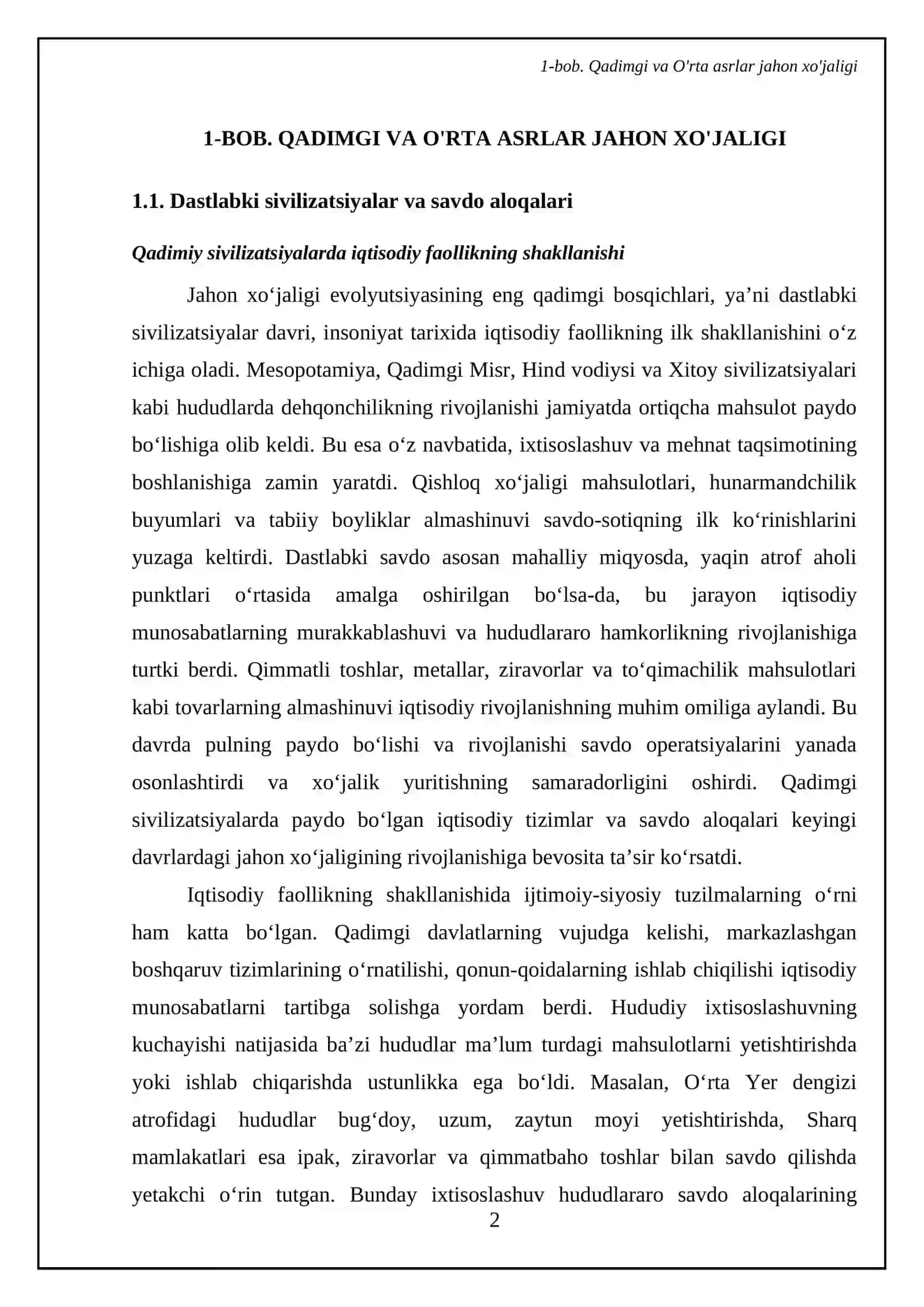Jahon xoʻjaligi evolyutsiyasi 4