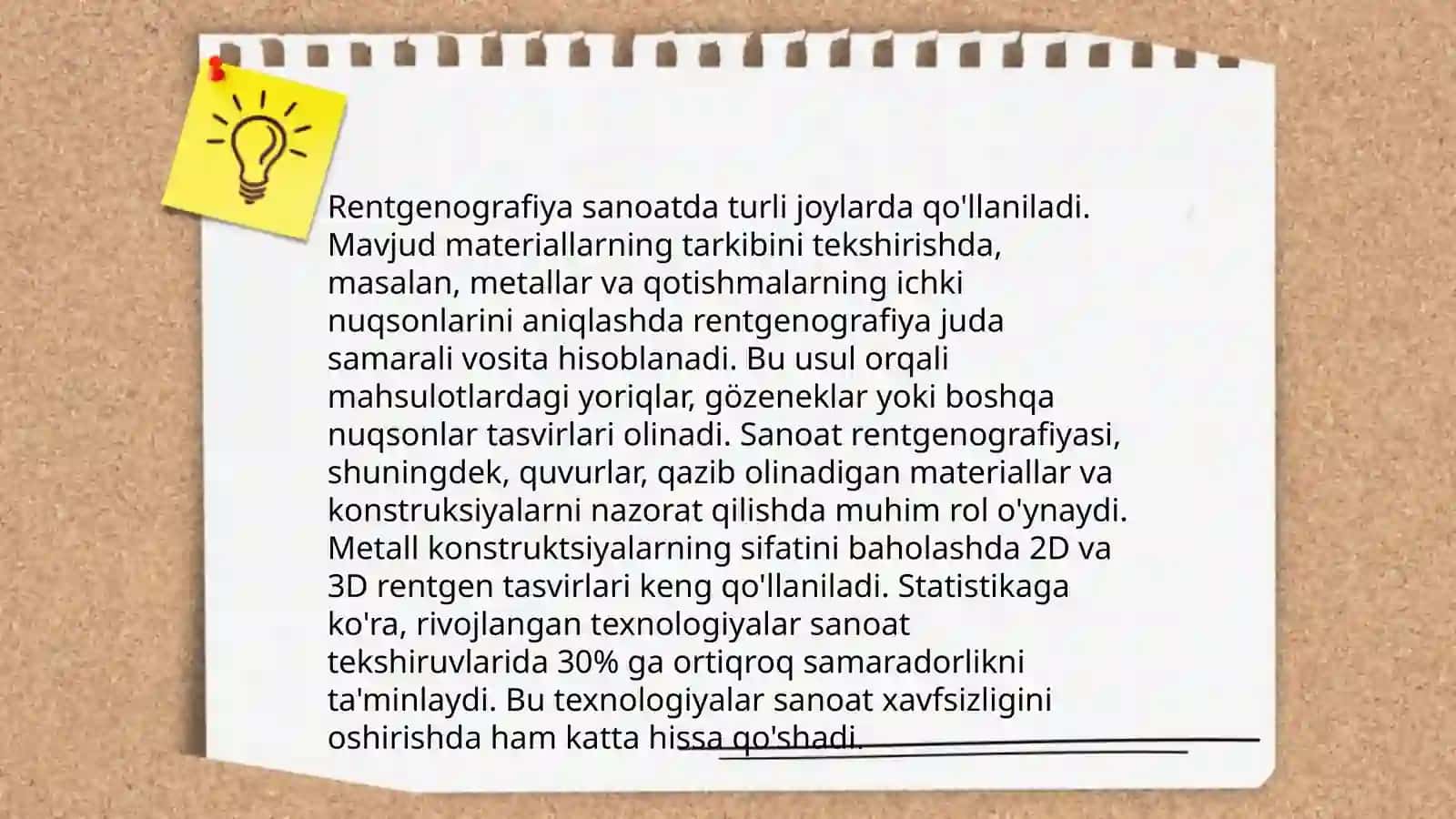 Rentgen va gamma nurlari nazorati afzalliklari va xususiyatlari 4