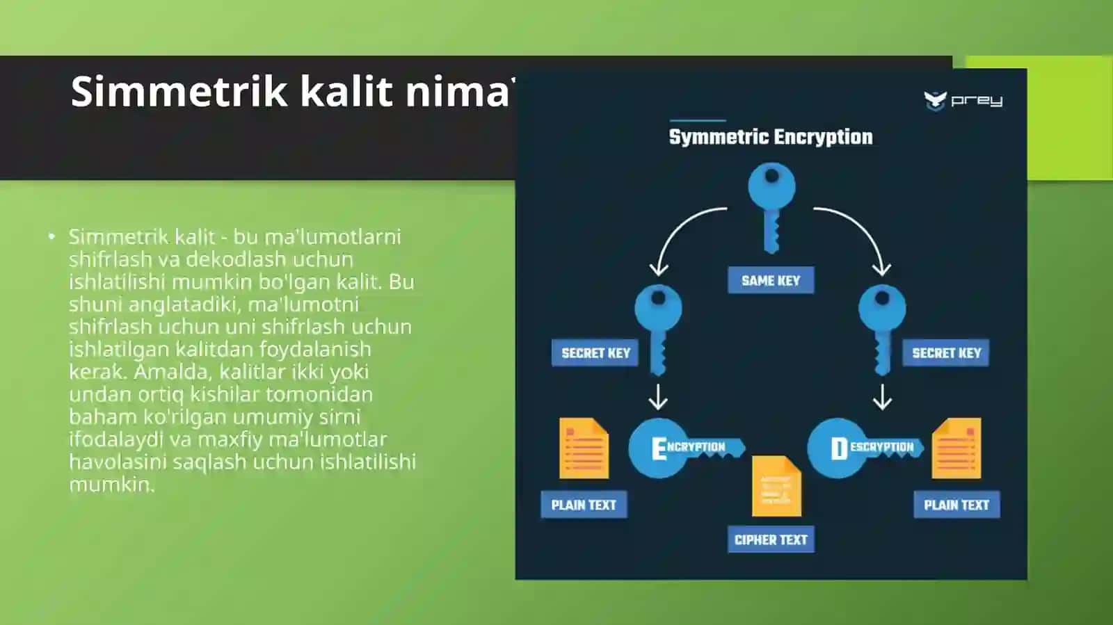 Ma'lumotlar shifrlash usullari va algoritmlari (AES, RSA va boshqalar) 4