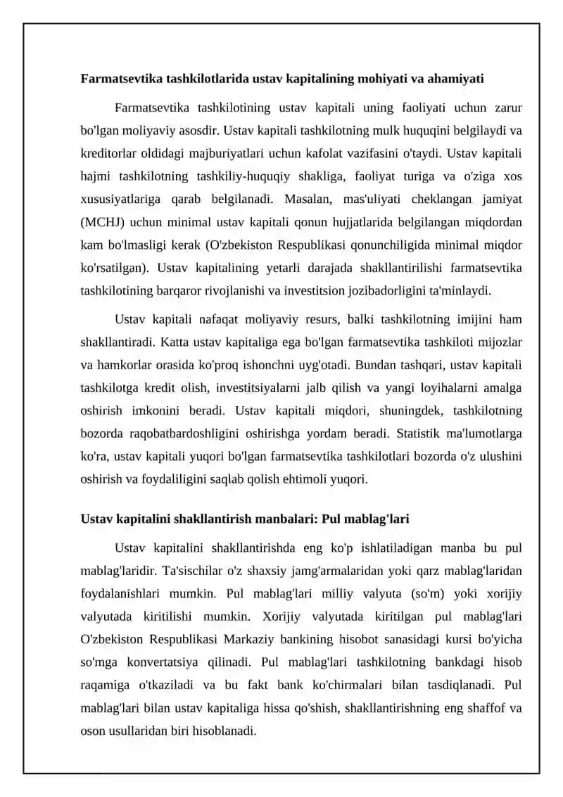 Dorixonalarda ustav fondini shakllantirish hisobi 4