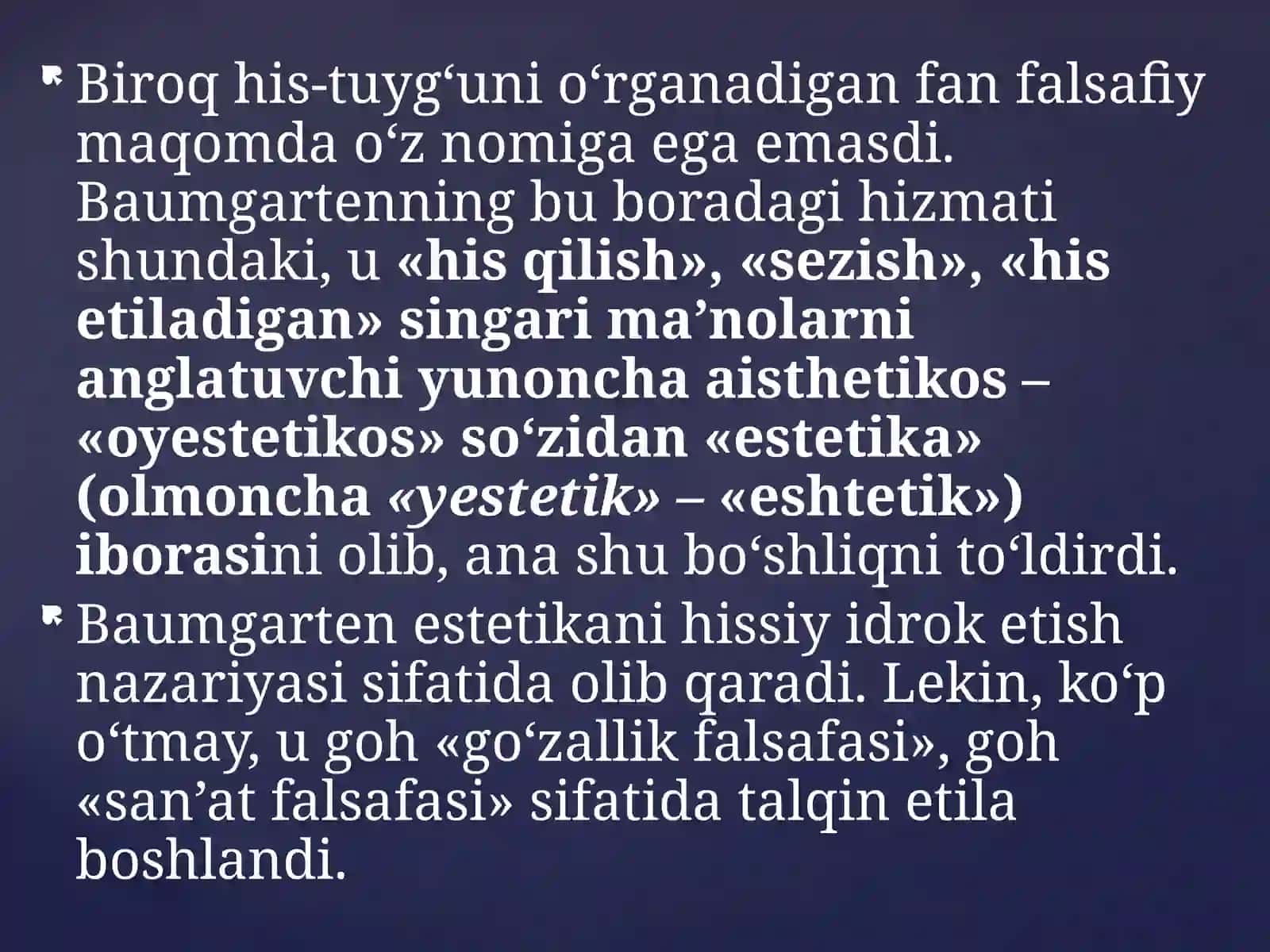 Estetika nazariyasi 4
