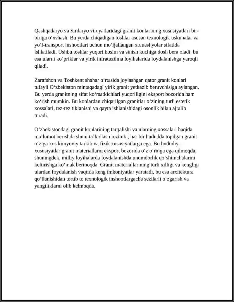 TABIIY TOSH MATERIALLARI TARGALGAN HUDUDLAR VA ULARNING XOSSALARI 4