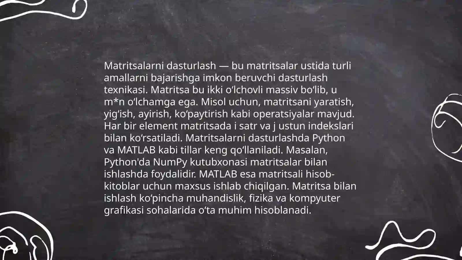 Chiziqli algebra asoslari 4