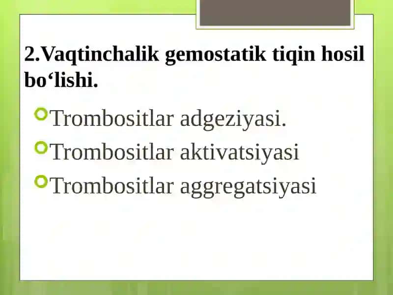 Gemostaz fibrinoliz qon quyish asoslari 4