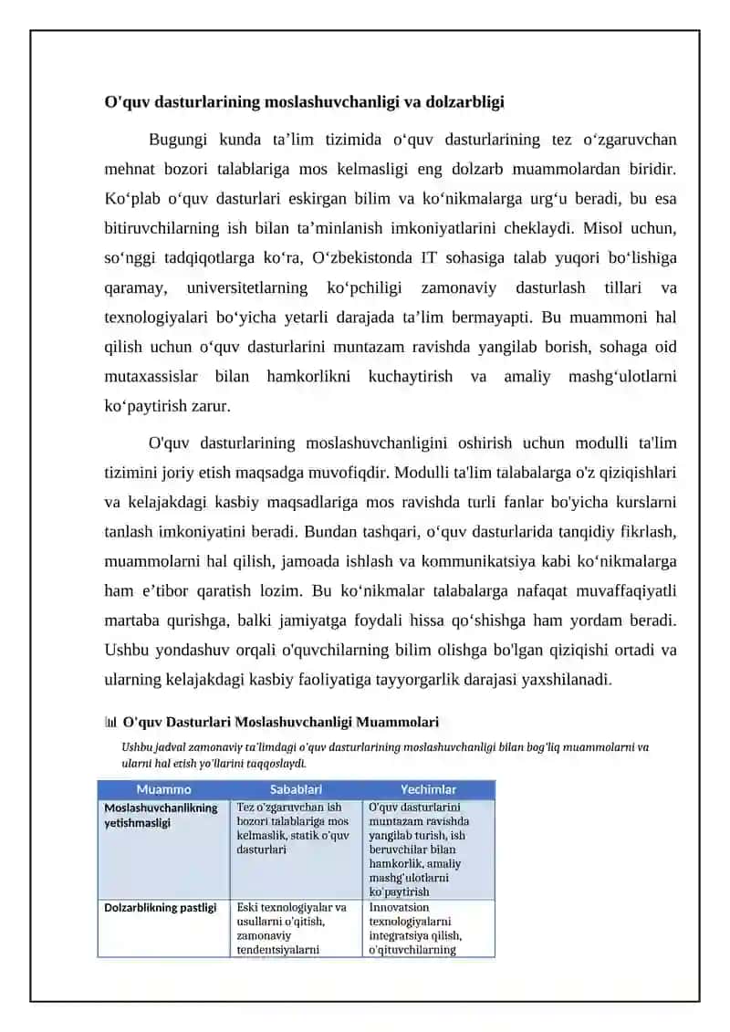 Zamonaviy taʼlimdagi muammolar va ularning yechimlari 4