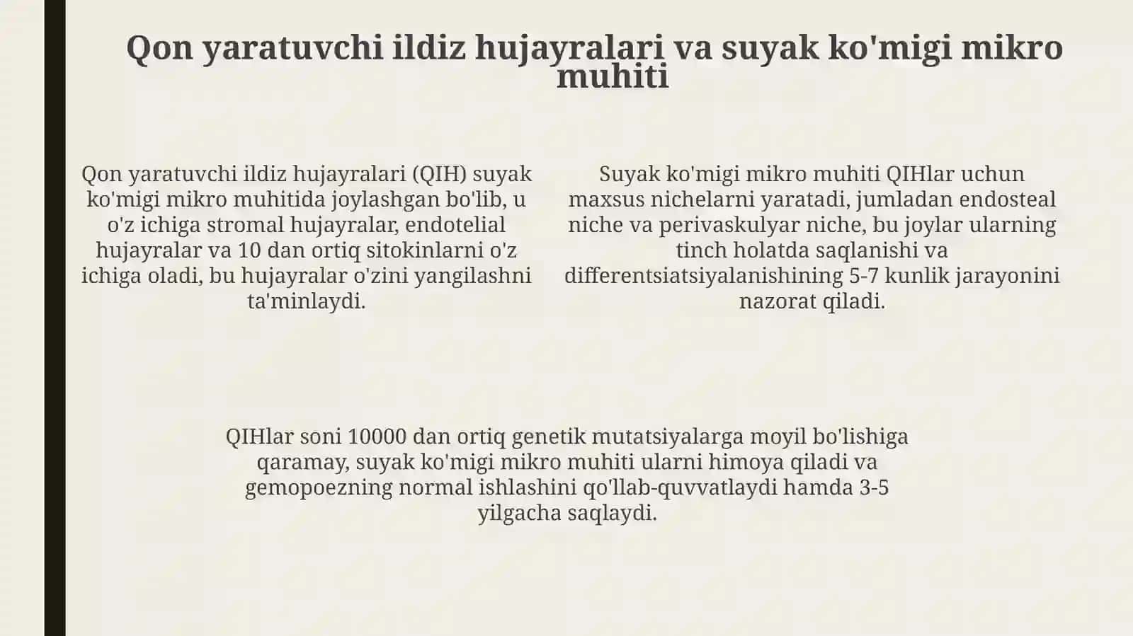 Gemositopoez jarayonlarining boshqariluvi 4