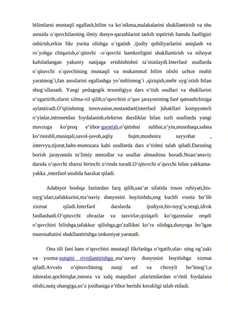 PEDAGOGIK KOMPETENTLIKNI SHAKLLANTIRISH UNING SAMARADORLIGI 4