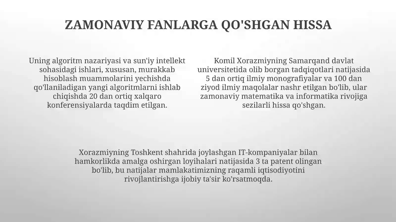 Комил Хоразмийнинг Самарқанддаги астрономия кузатувчилари билан ҳамкорликда олиб борган тадқиқотлари 4