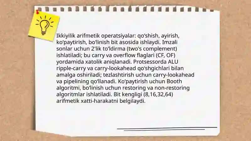 Ikkilik sanoq sistemasining tadbiqi 4