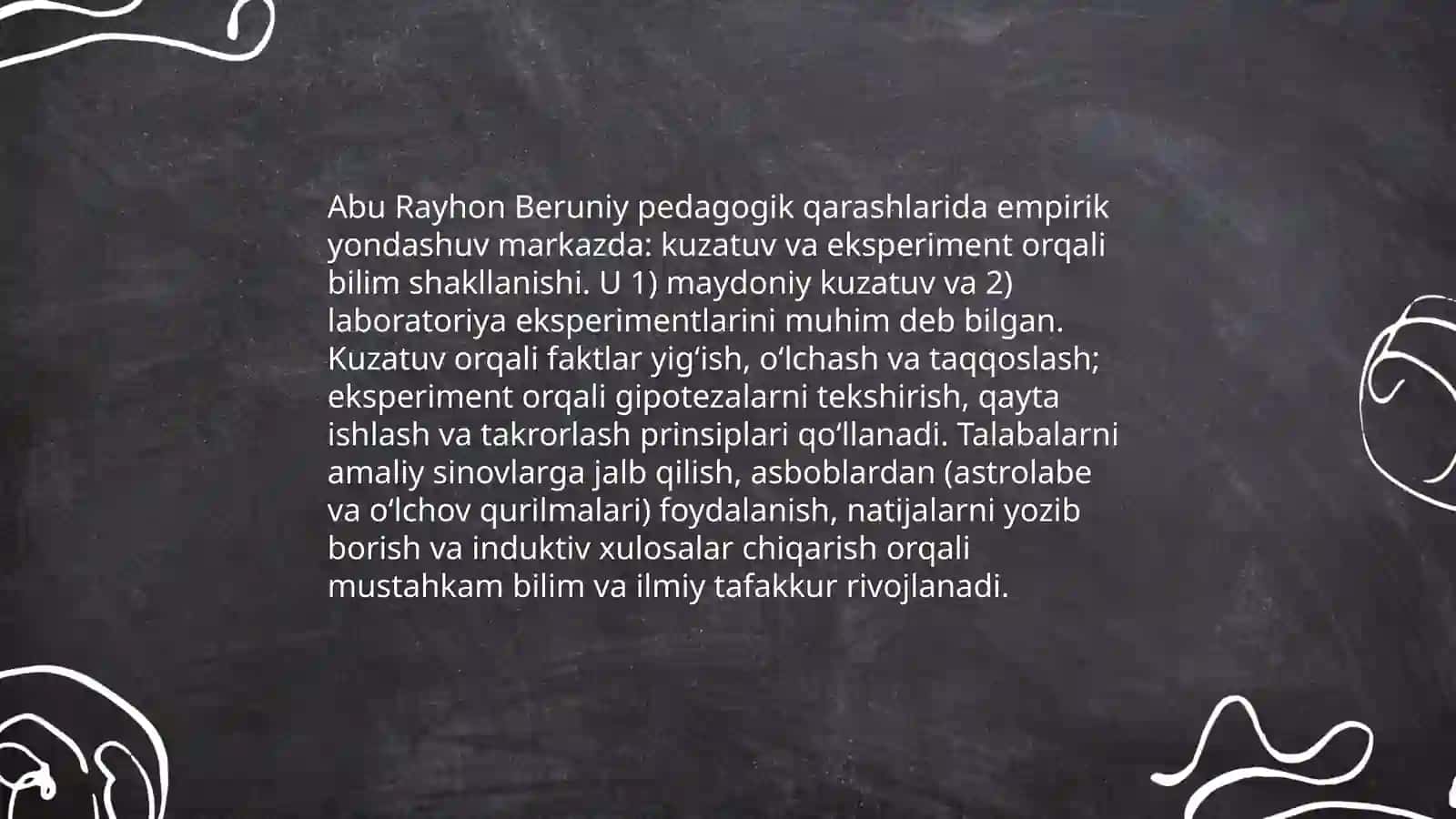 Abu Rayhon Beruniy pedegogik qarashlari 4