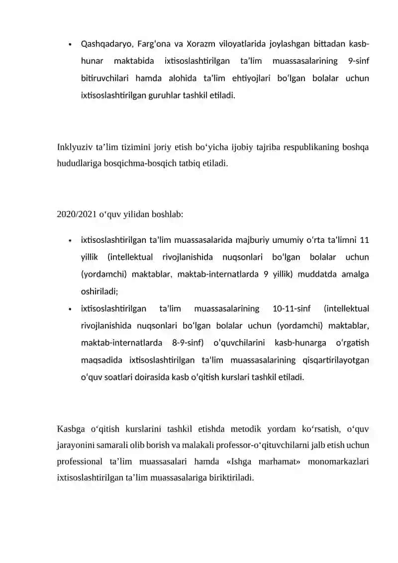 JAMOATCHILIK O'RTASIDA ALOHIDA TA'LIM EHTIYOJLARI BO'LGAN BOLALARNING BILIM OLISH HUQUQI, INKLYUZIV O'QITISHNING MAZMUN MOHIYATI HAQIDA TUSHUNTIRISH ISHLARINI OLIP BORISH. 4
