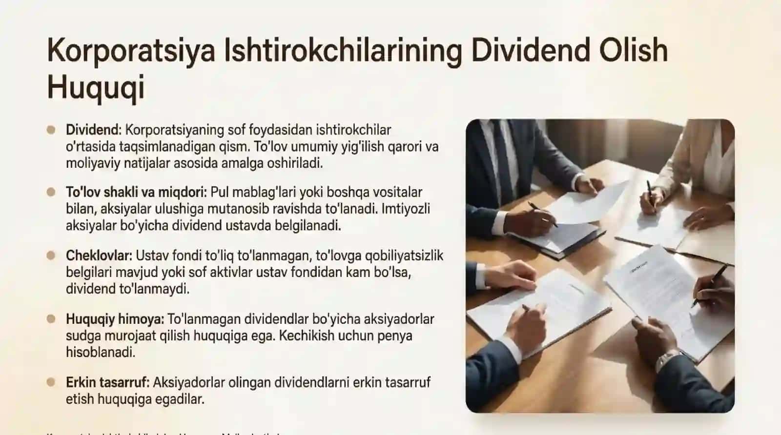 Korporatsiya ishtirokchilarining huquq va majburiyatlari 4