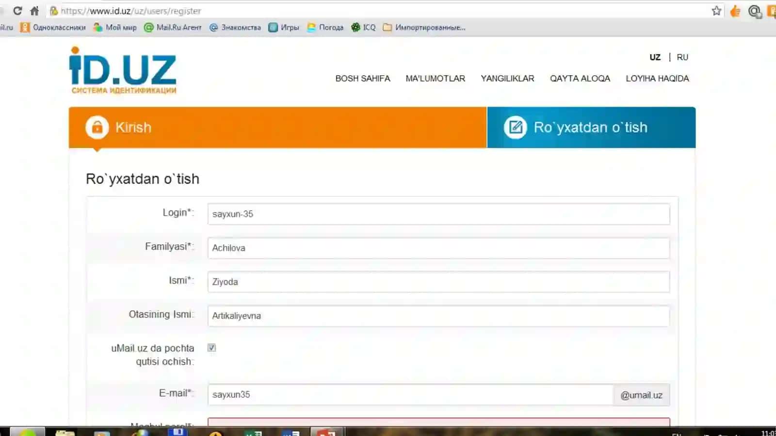 Zn.uz доменида веб сайт яратиш ва электрон почта орқали хатларни жўнатиш ва қабул қилиш бўйича услубий кўрсатмалар 4