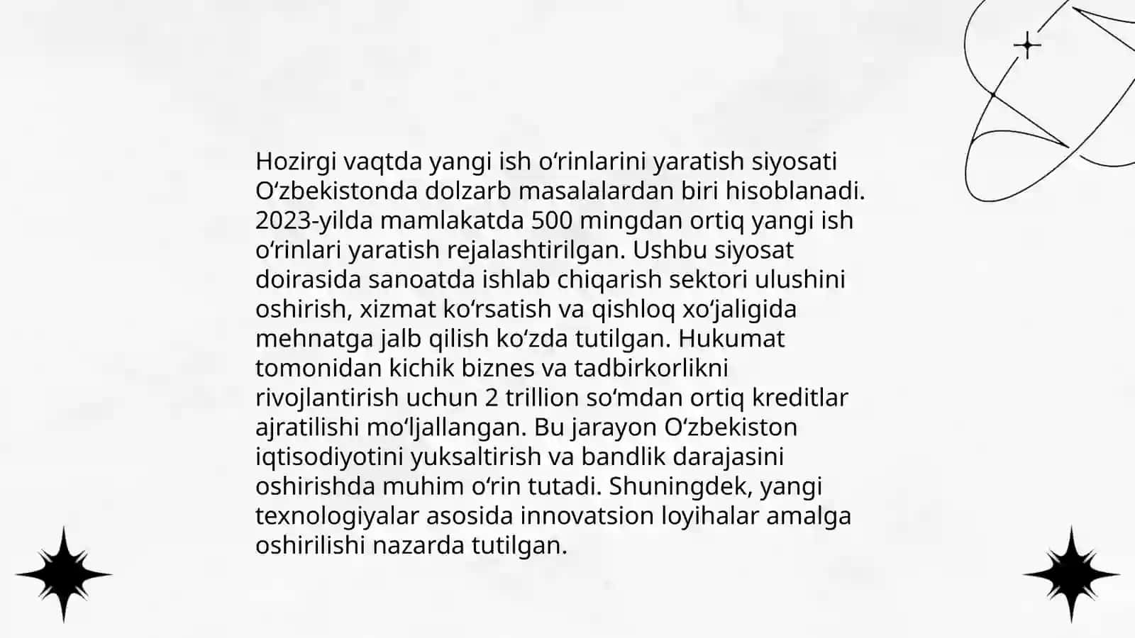 Oʻzbekistonda bandlik va ishsizlik muammolari 4