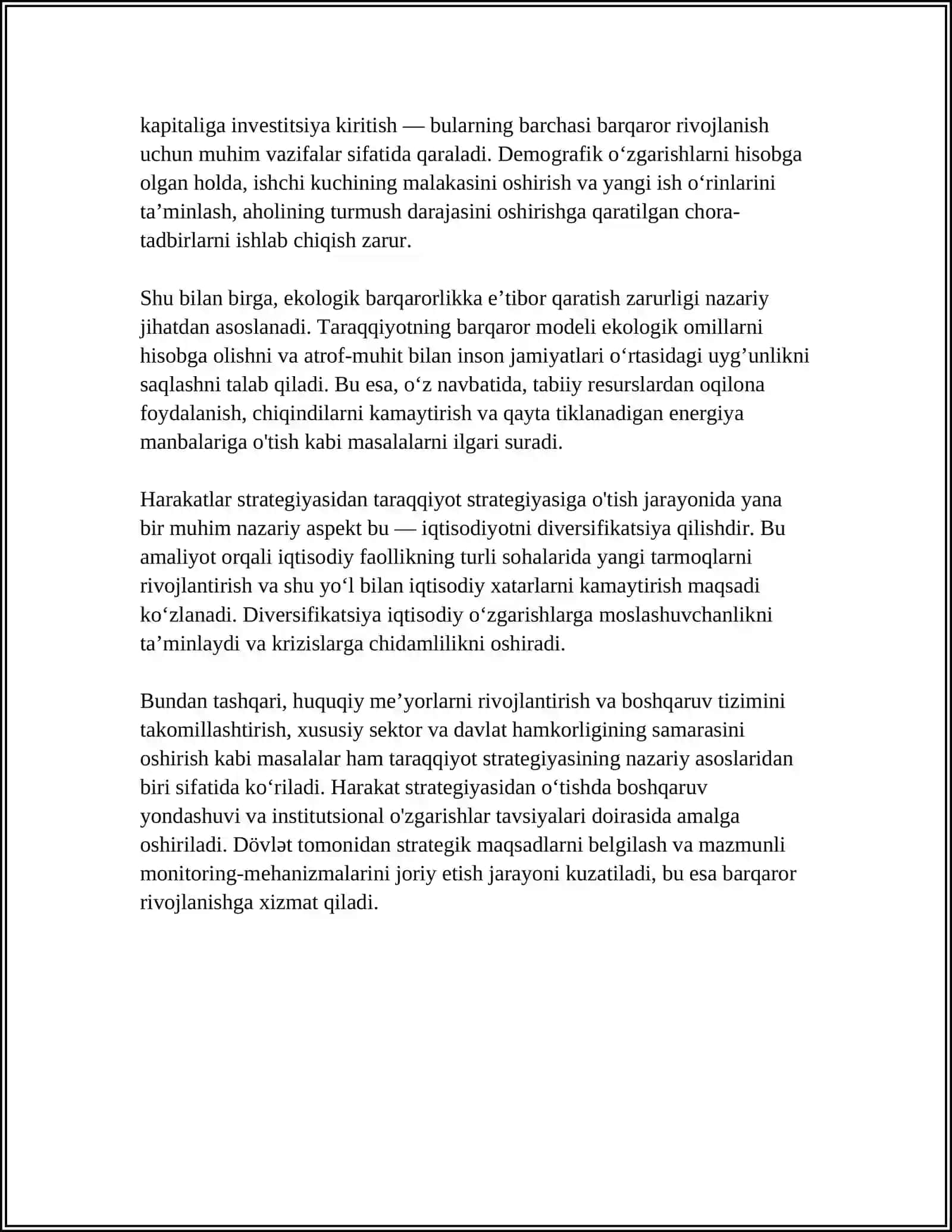 HARAKATLAR STRATEGIYASIDAN - TARAQQIYOT STRATEGIYASI SARI 4