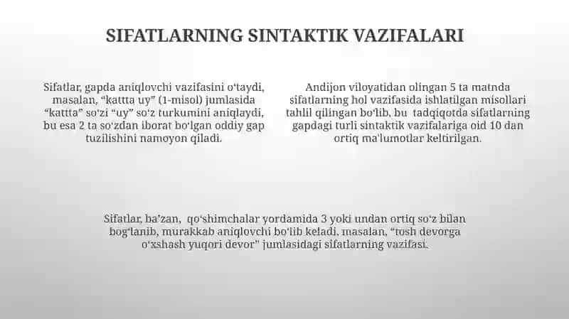 Sut sifatiga xulosa berish 4