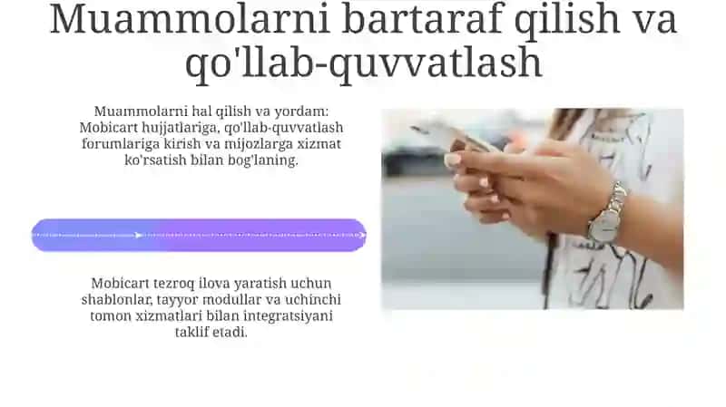 MobiCart dasturida mobil ilova yaratish 4