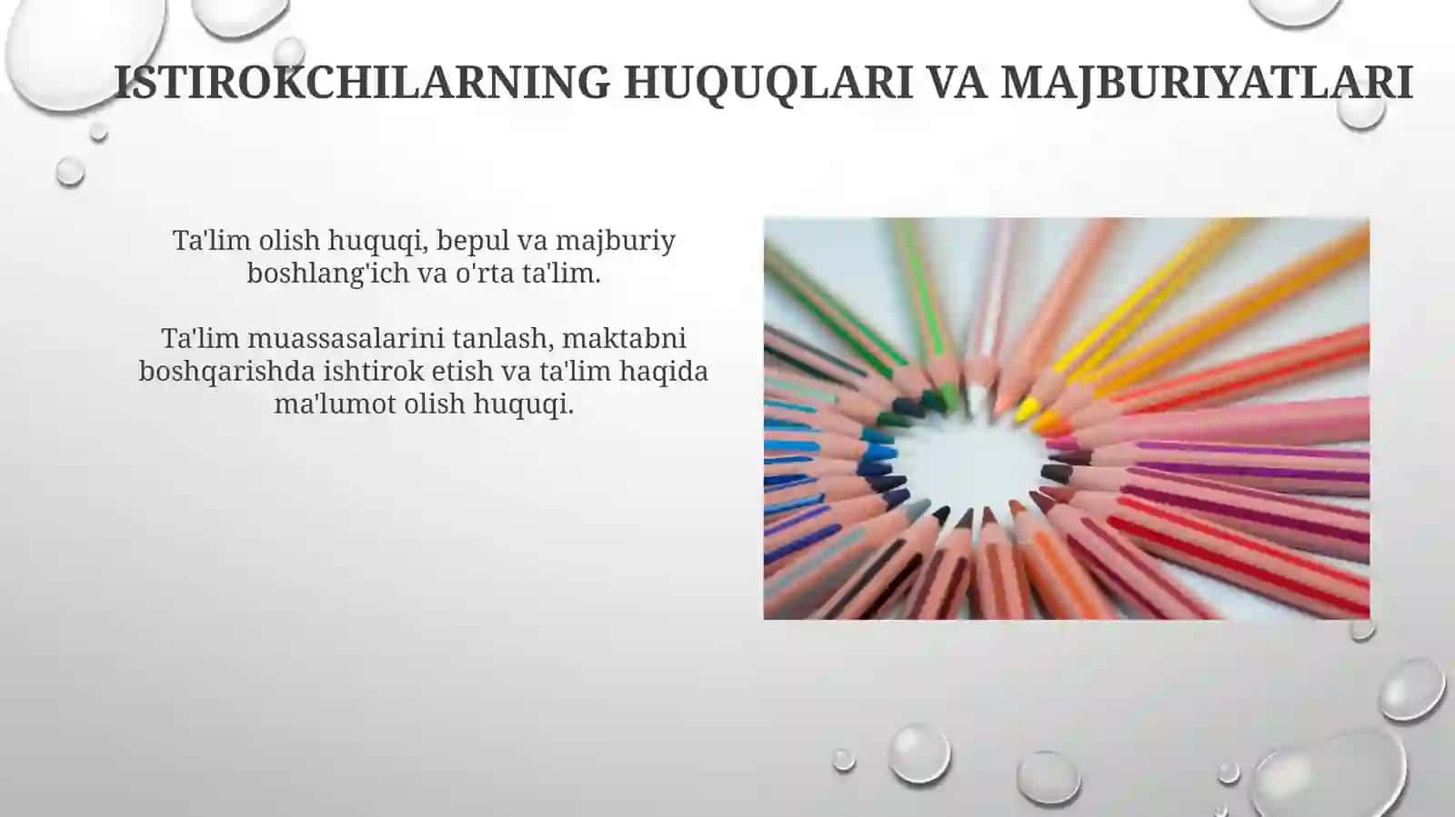 Oʻzbekiston Respublikasining Talim toʻgʻrisidagi qonun va uning mohiyati 4
