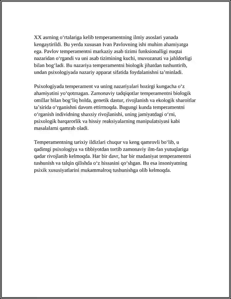 TEMPERAMENT VA UNING NAZARIYALARI 4