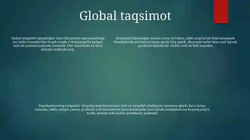 Qirquloqlarning Tabiatda Tarqalishi Kòpayish Usularai 4