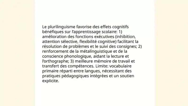 Le plurilinguisme et son impact sur l’enseignement 4