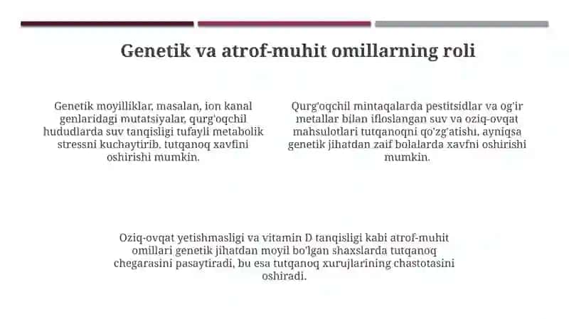 Aridzonalarida epilepsiyakasalligining kechishivaxususiyatlari 4