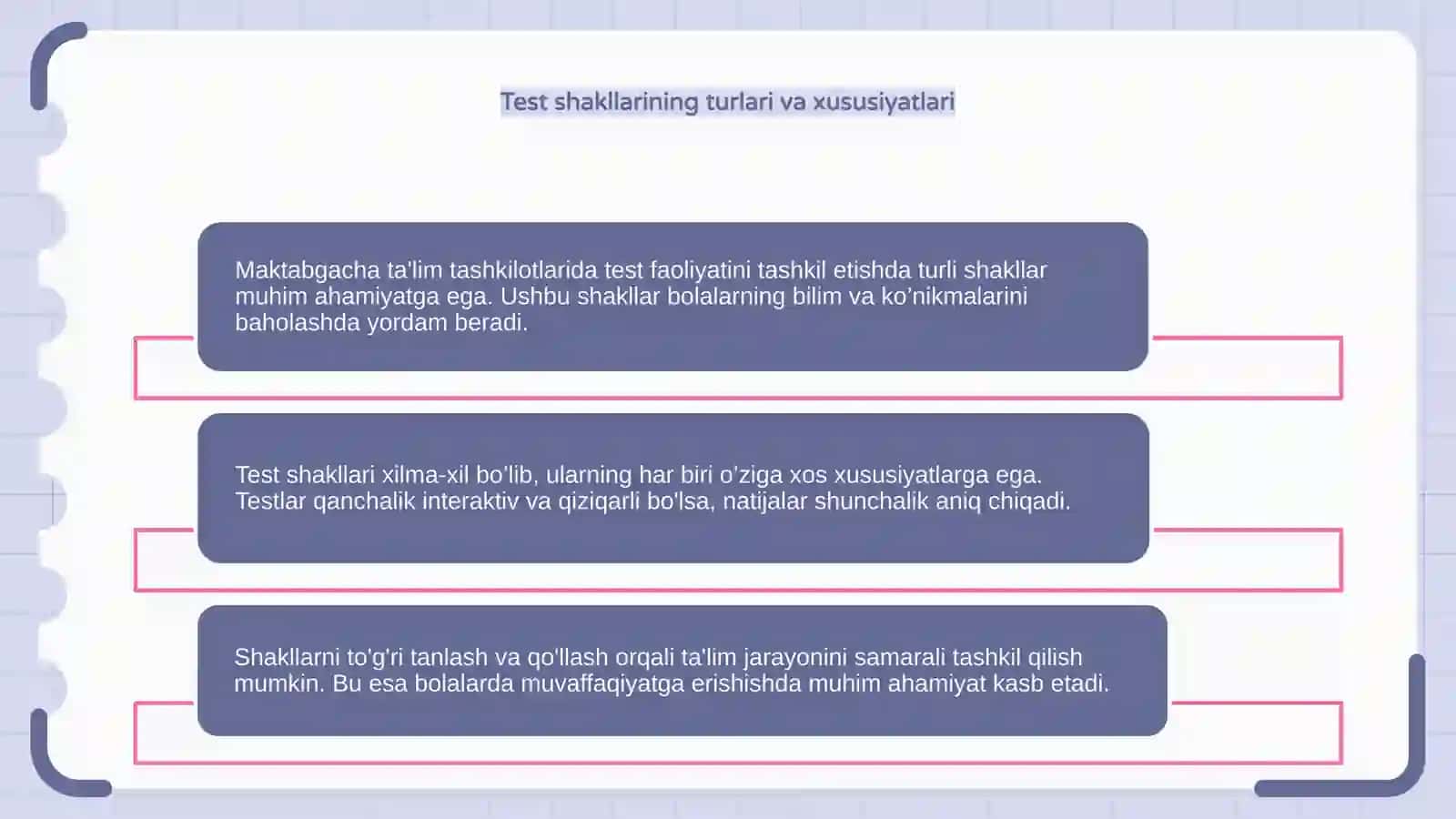 Maktabgacha taʼlim tashkilotlarida test faoliyatni tashkil etish shakllari 4
