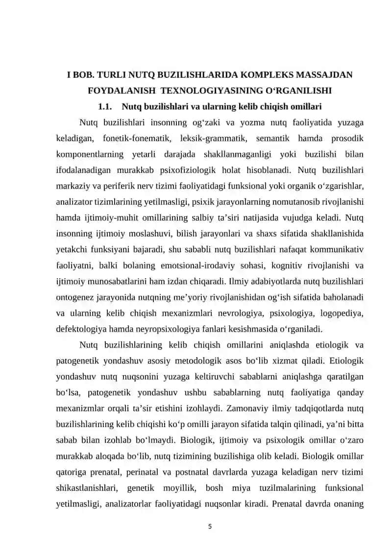 TURLI NUTQ BUZILISHLARIDA KOMPLEKS MASSAJDAN FOYDALANISH  TEXNOLOGIYASI 4