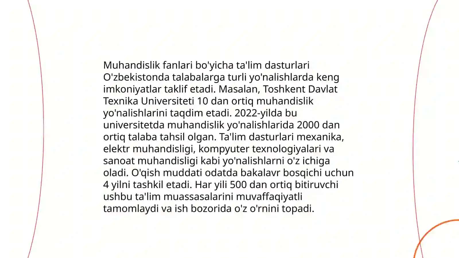 Qurilish sohasida mutaxassislar tayyorlash va qayta tayyorlash 4