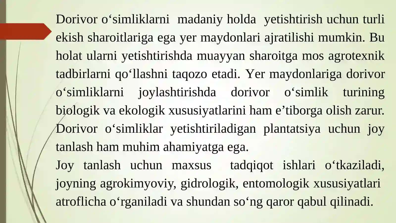 YER MAYDONINI (SUG‘ORILADIGAN YERLARDA) TANLASH VA TUPROQQA ISHLOV BERISH TEXNOLOGIYASI 4