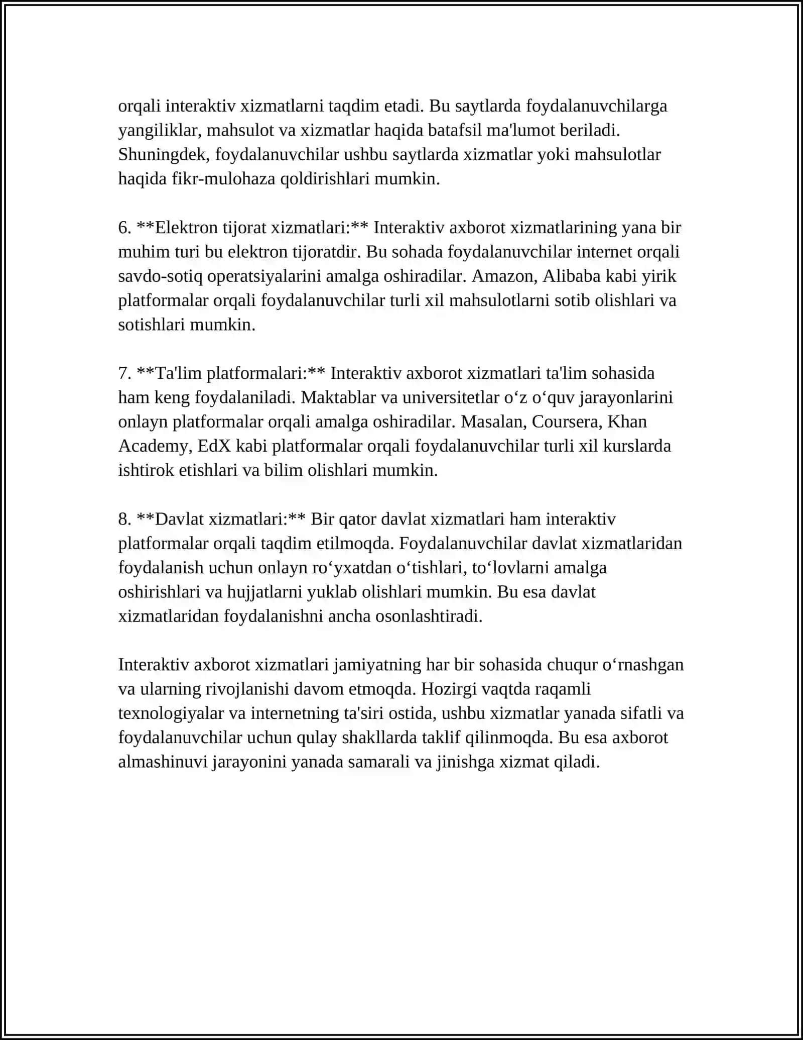 INTERAKTIV AXBOROT XIZMATLARI 4