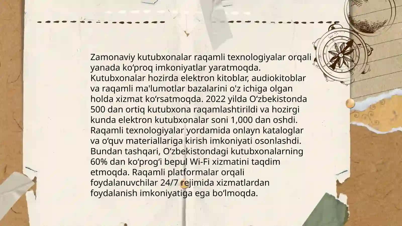 Kutubxonashunoslikka oid taqdidotlarni tashkil etish 4