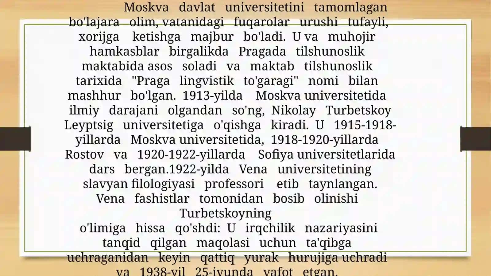 N. S. Turbetskoy va uning lingvistikaga qo'shgan hissasi 4