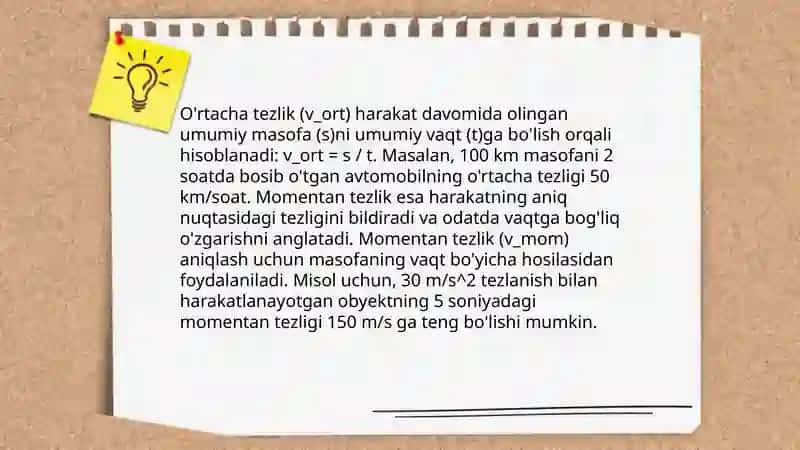 Harakatga doir masalalar 4
