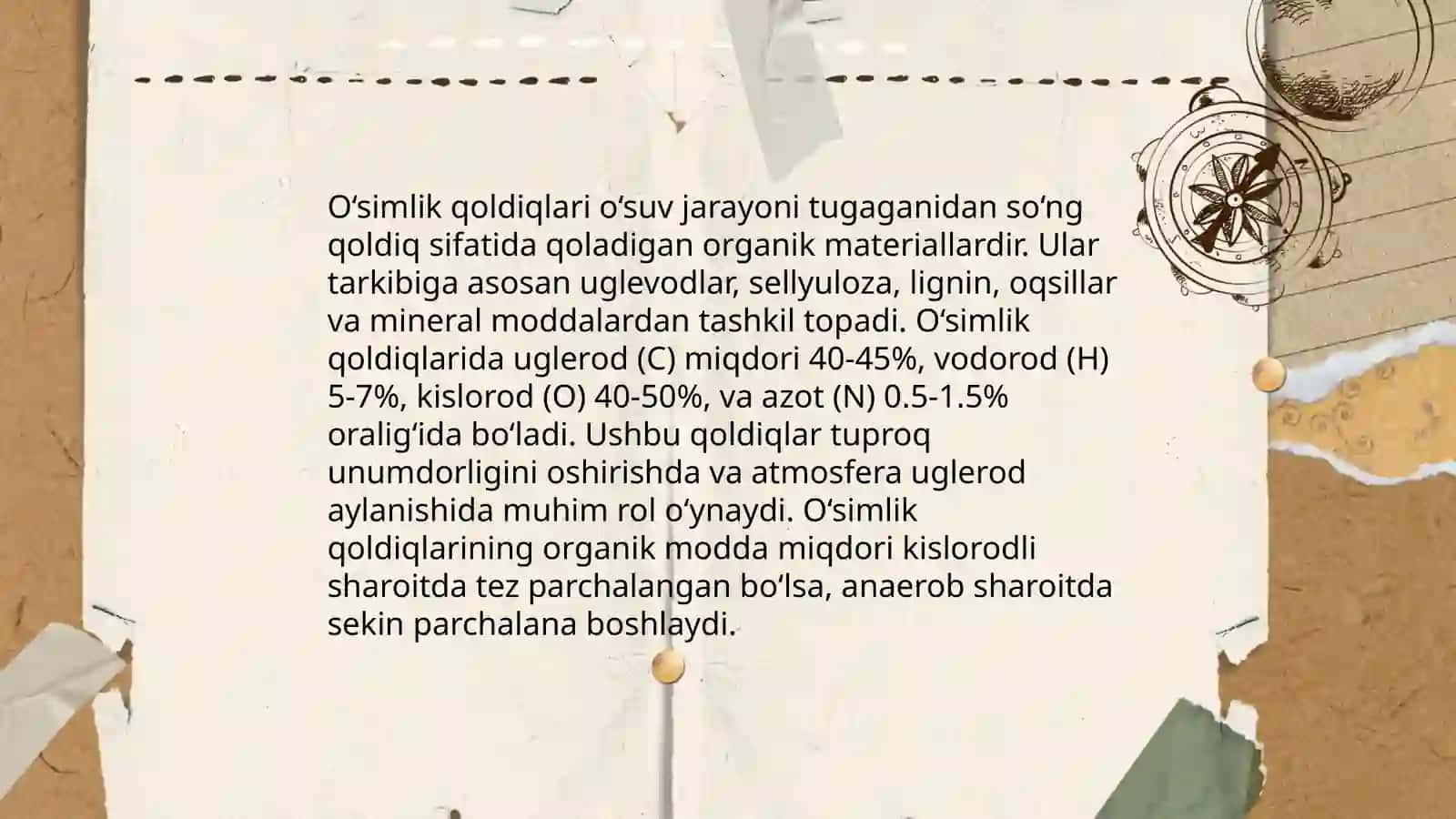 Qishloq xo‘jalik chiqindilar xususiyatlari sarlash yig‘ish qayta ishlash 4