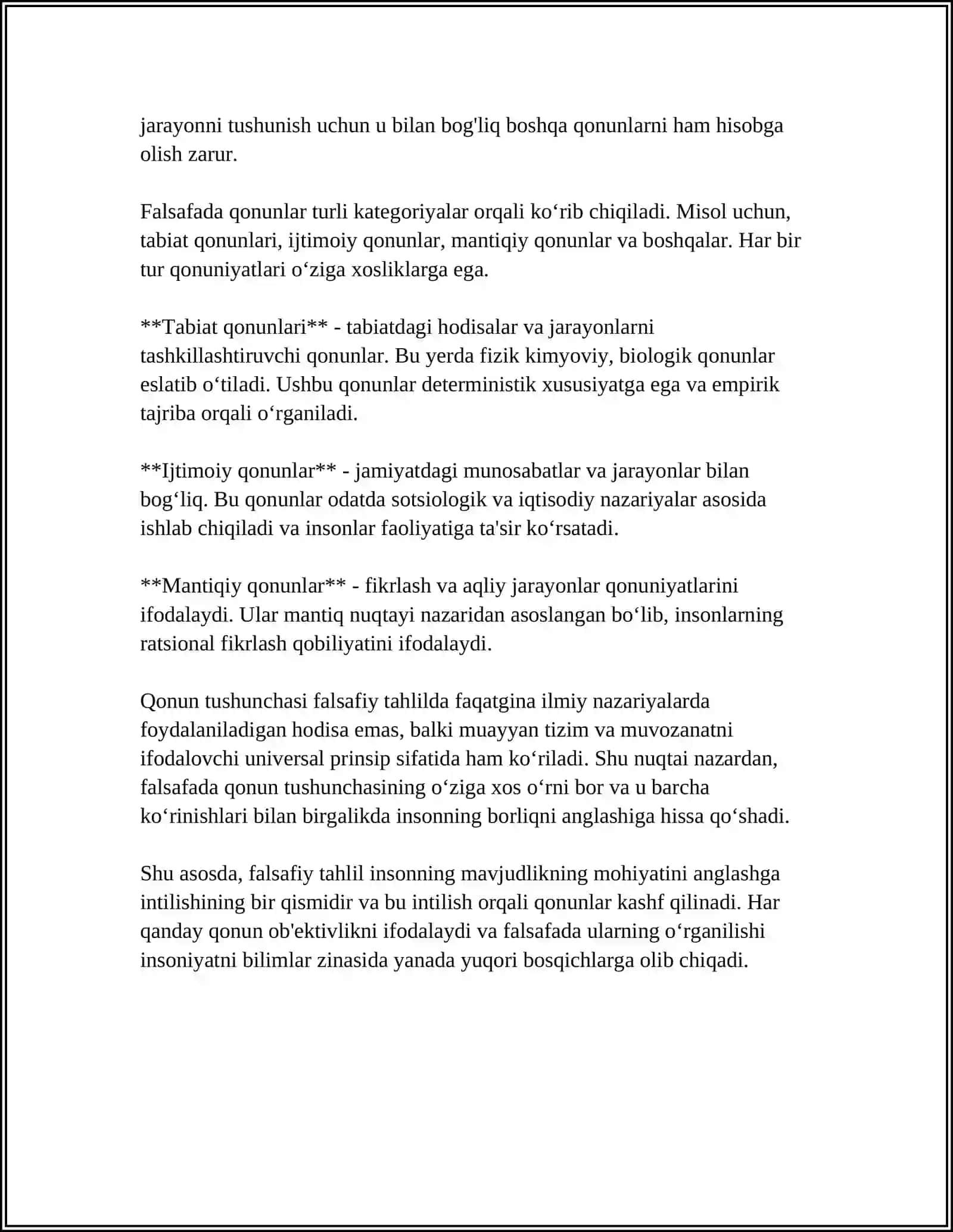 FALSAFADA QONUN TUSHUNCHASI VA UNING TURLARI 4