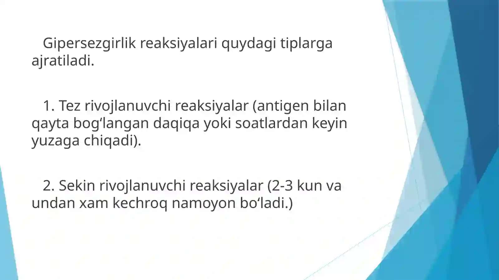 Allergiyaga qarshi vositalar va ta'sir mexanizmi 4