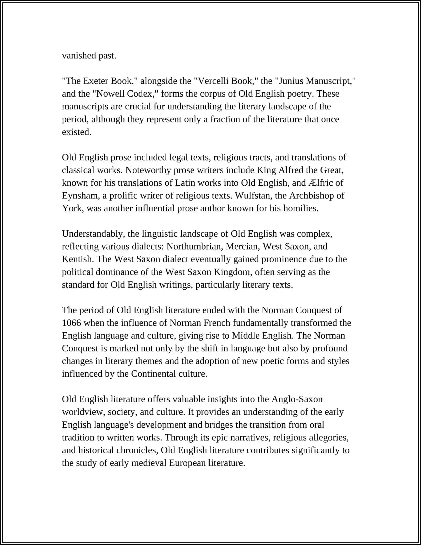 LITERARY HISTORY 4