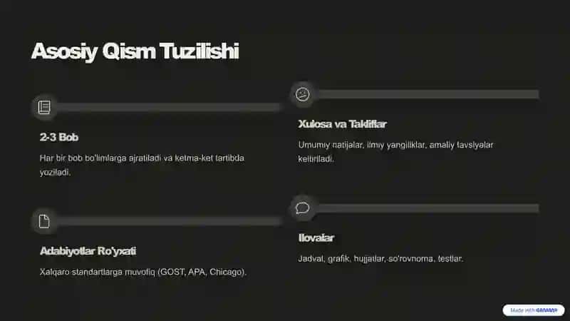 Magistrlik Dissertatsiyasi Rasmiylashtirishga Qo'yiladigan Talablar 4