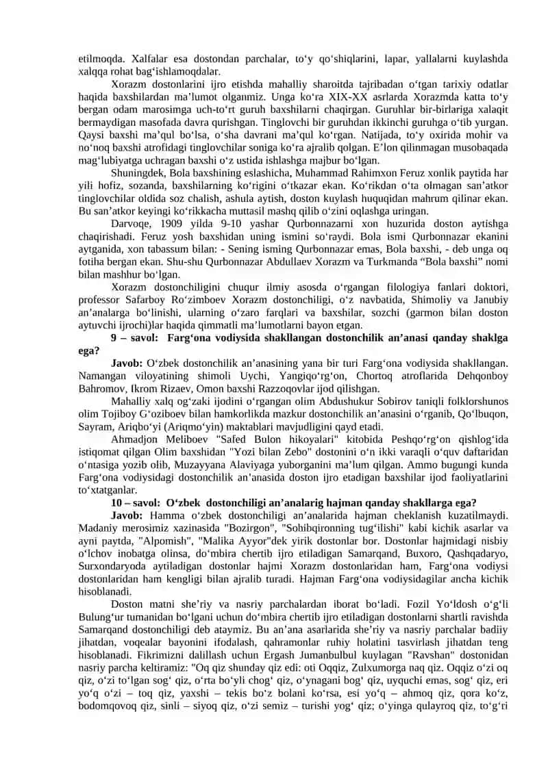 O‘zbek xalq dostonlari 4