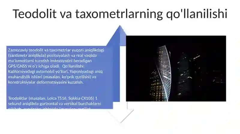 Zamonaviy teodalitlar va taxeometrlar 4