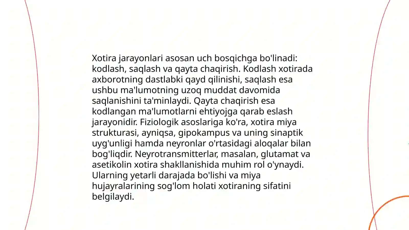 Diqqat va xotira Psixofiziologiyasi 4