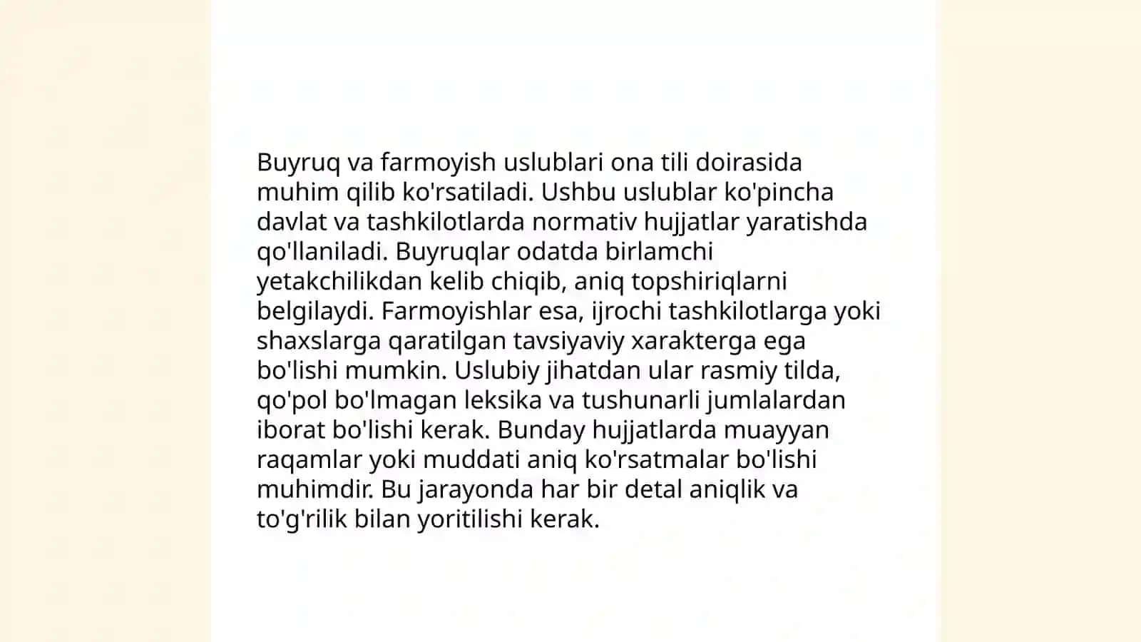 Buyruq Farmoish 4