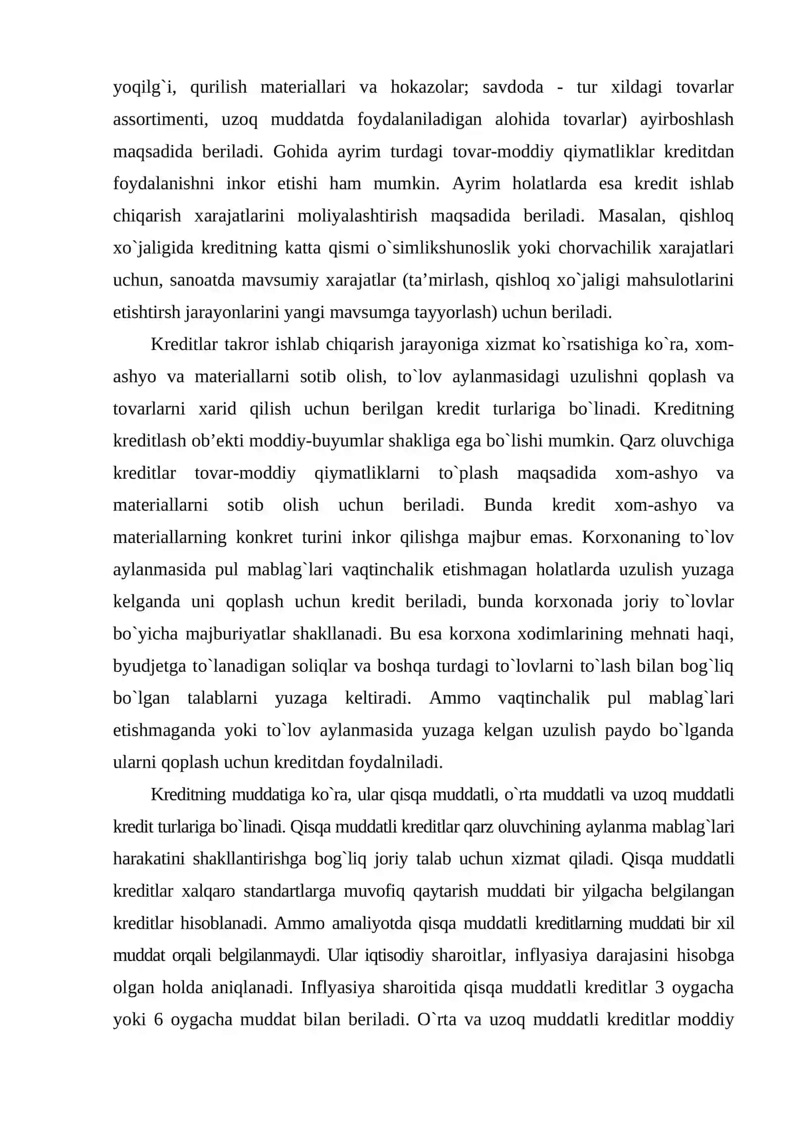 Kreditning turlari va shakllari 4