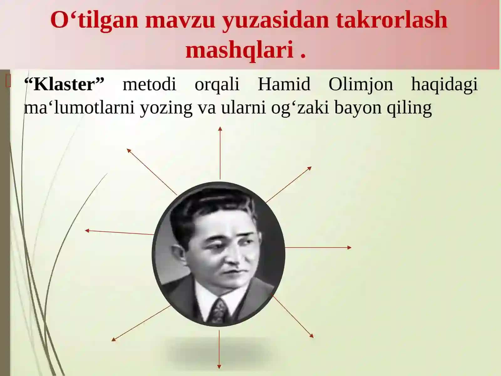 TINGLASHVA GAPIRISH MALAKASINI SHAKLLANTIRISH 4